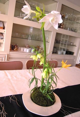 １月のテーブルのお花